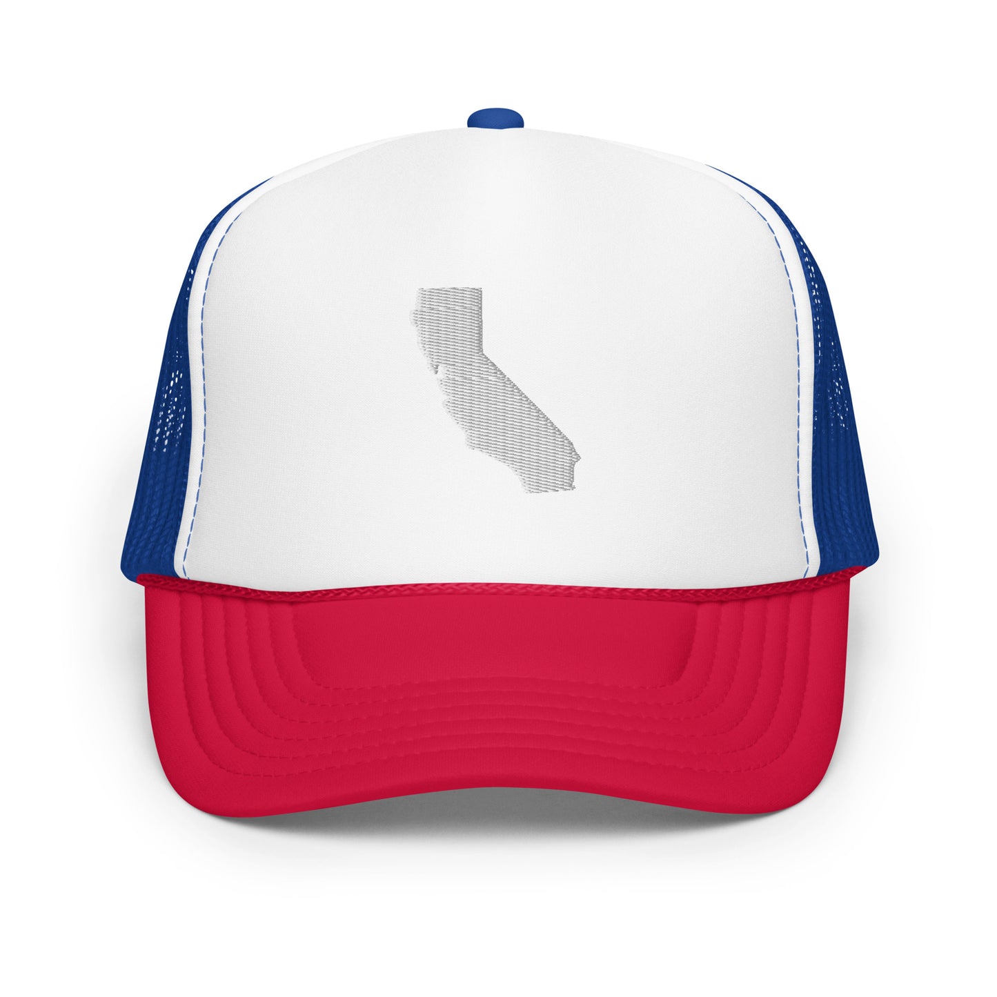 California State Silhouette Foam 5 Panel A-Frame Snapback Trucker Hat