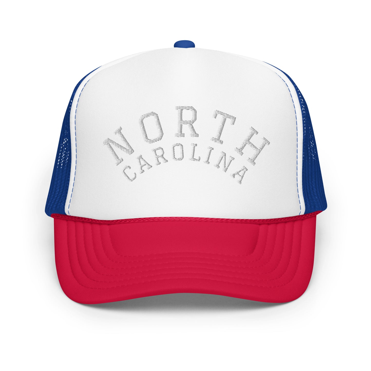 North Carolina Arch Foam 5 Panel A-Frame Snapback Trucker Hat