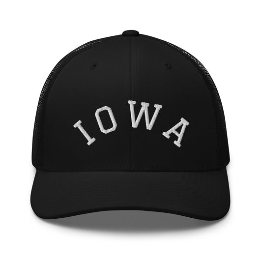 Iowa Arch Mid 6 Panel Snapback Trucker Hat