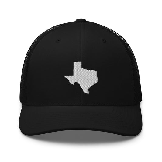 Texas State Silhouette Mid 6 Panel Snapback Trucker Hat