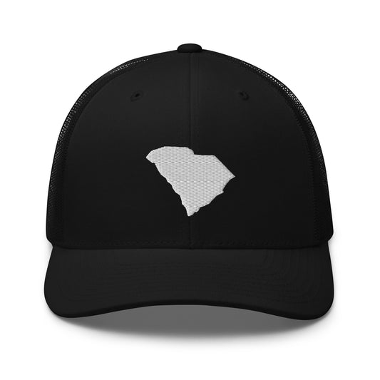 South Carolina State Silhouette Mid 6 Panel Snapback Trucker Hat