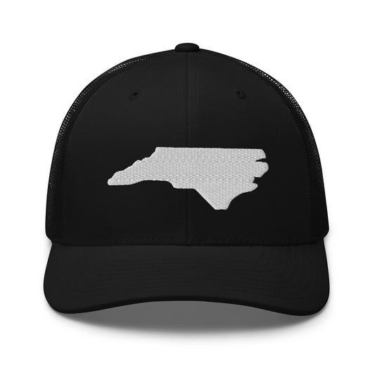 North Carolina State Silhouette Mid 6 Panel Snapback Trucker Hat