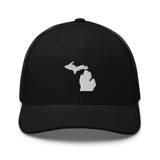 Michigan State Silhouette Mid 6 Panel Snapback Trucker Hat