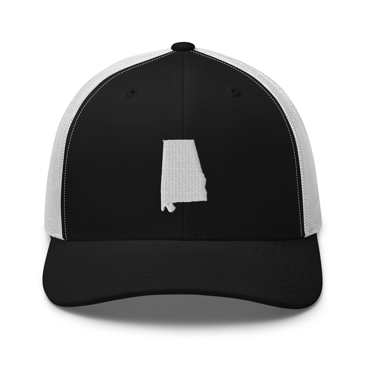 Alabama State Silhouette Mid 6 Panel Snapback Trucker Hat