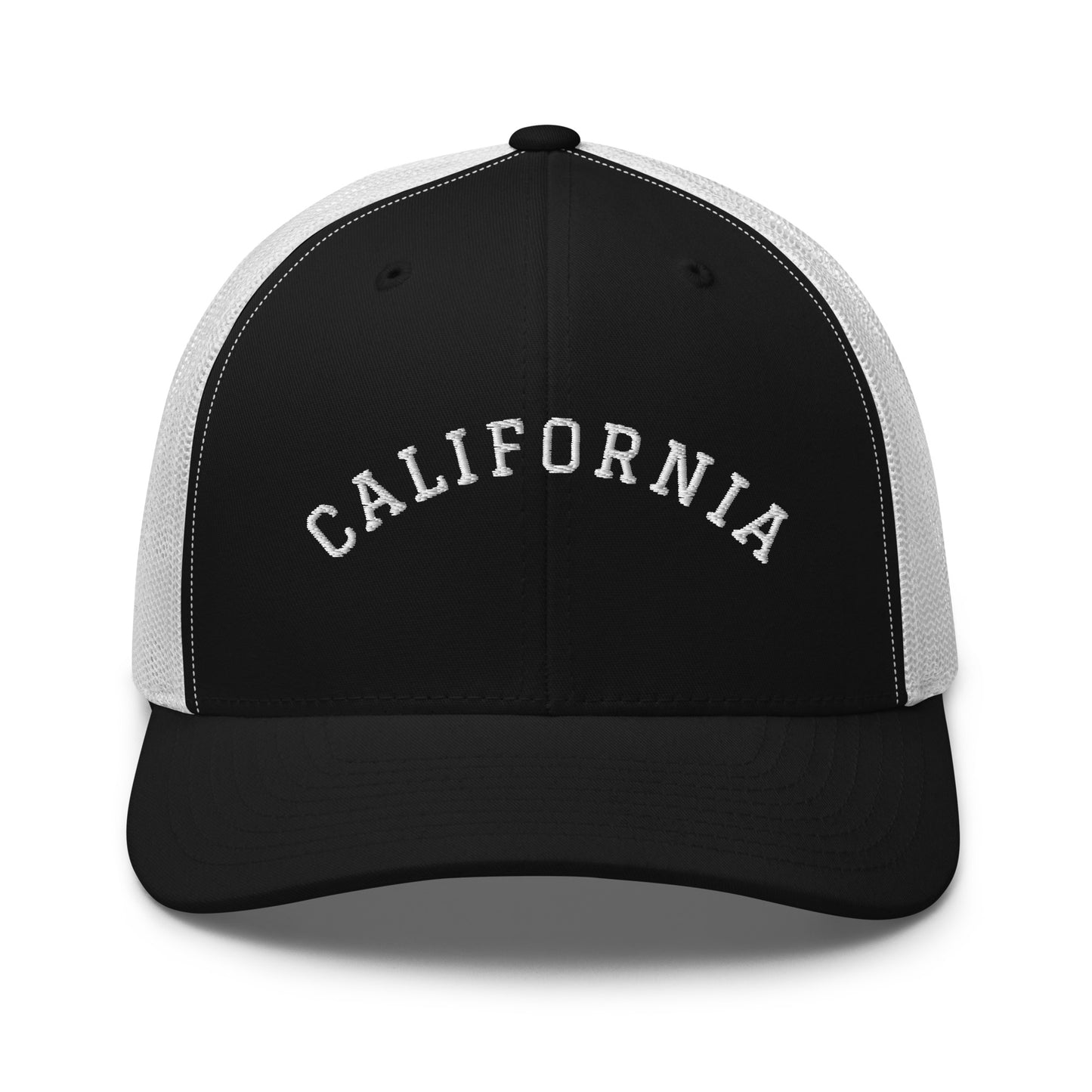 California Arch Mid 6 Panel Snapback Trucker Hat