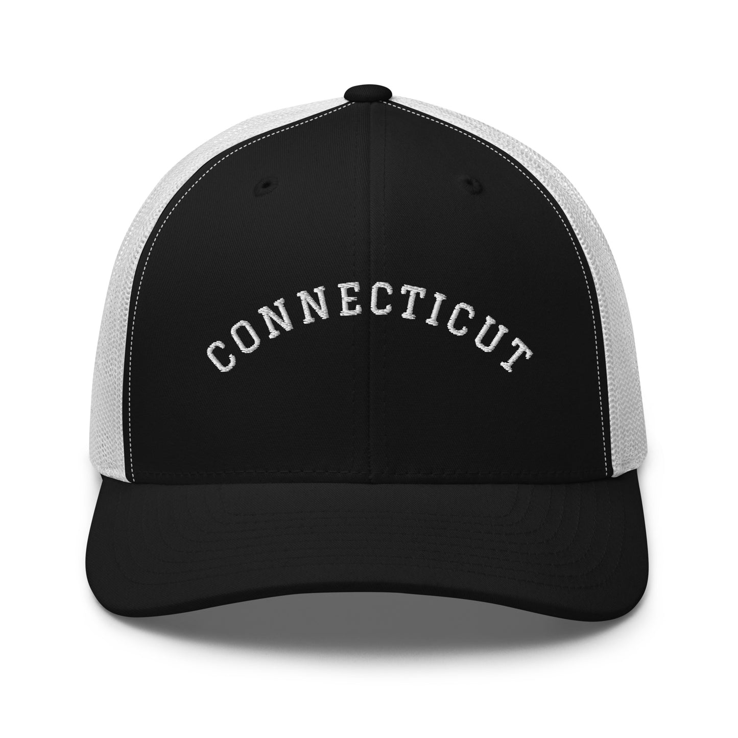 Connecticut Arch Mid 6 Panel Snapback Trucker Hat