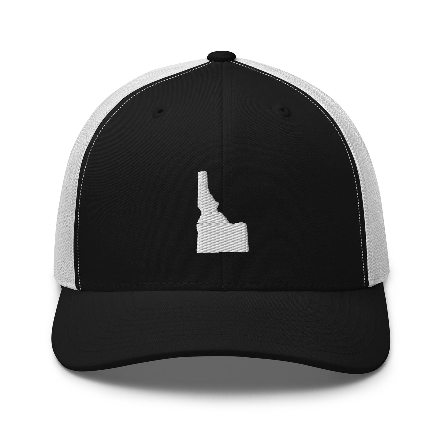 Idaho State Silhouette Mid 6 Panel Snapback Trucker Hat