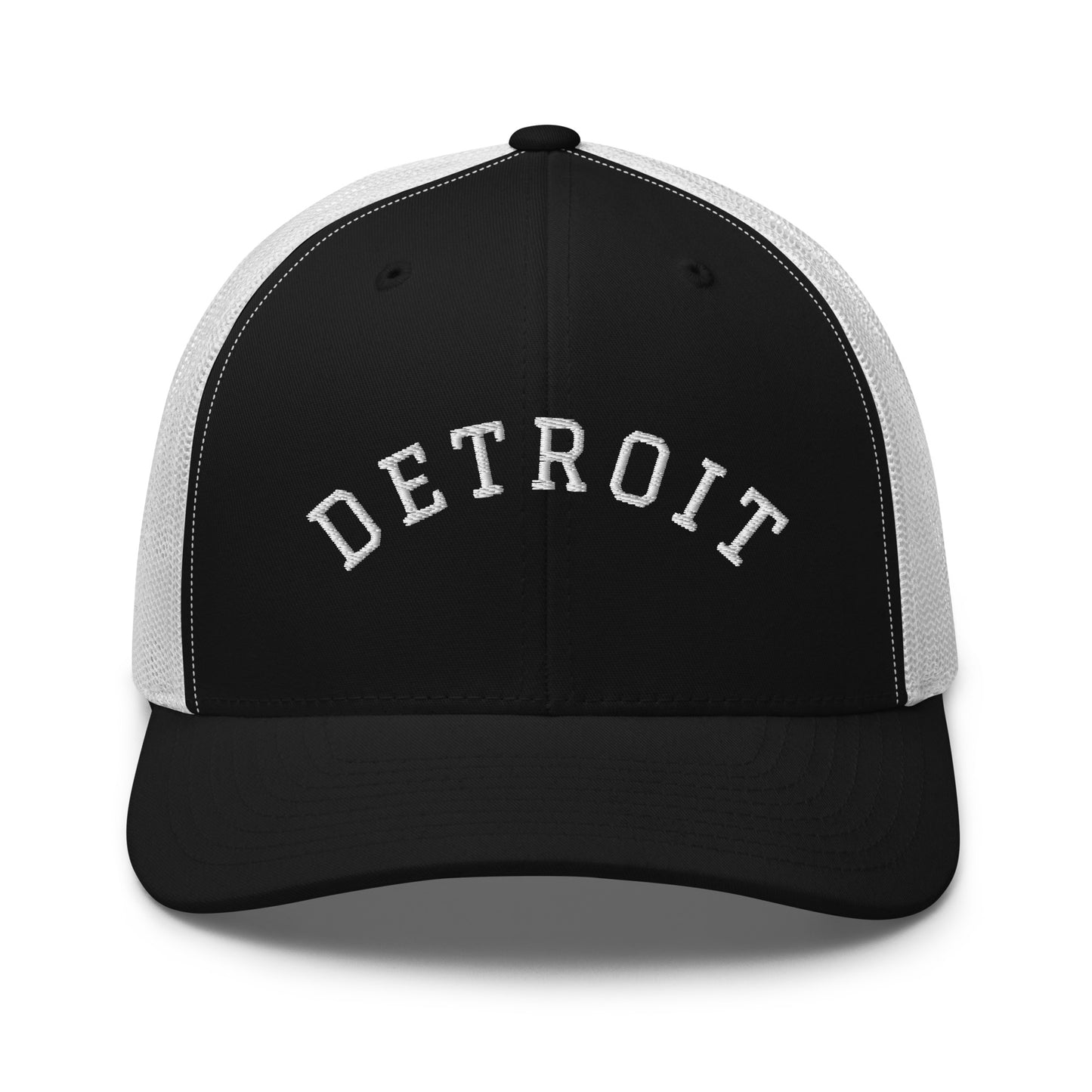 Detroit Arch Mid 6 Panel Snapback Trucker Hat