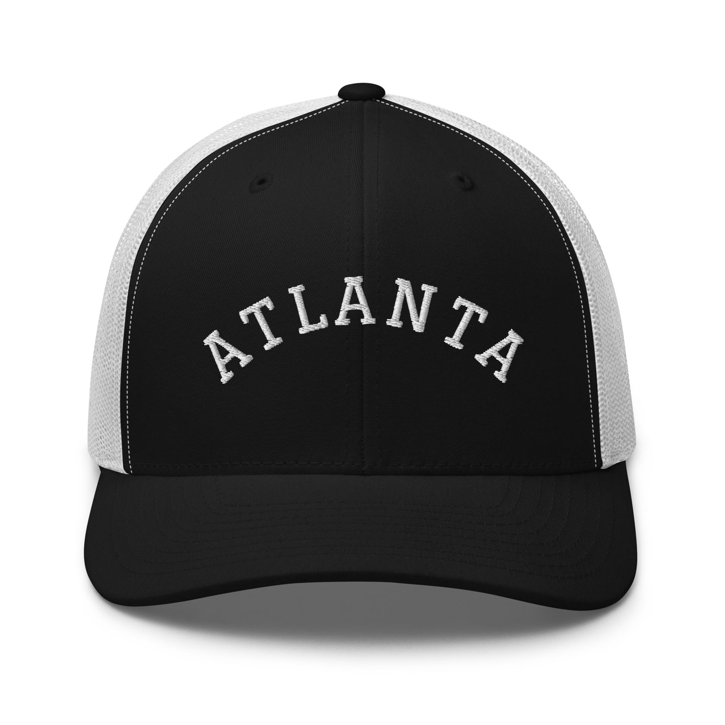 Atlanta Arch Mid 6 Panel Snapback Trucker Hat