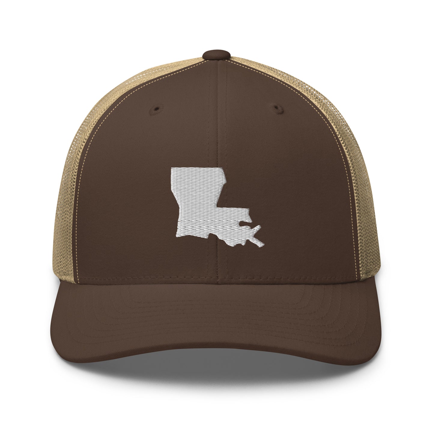 Louisiana State Silhouette Mid 6 Panel Snapback Trucker Hat