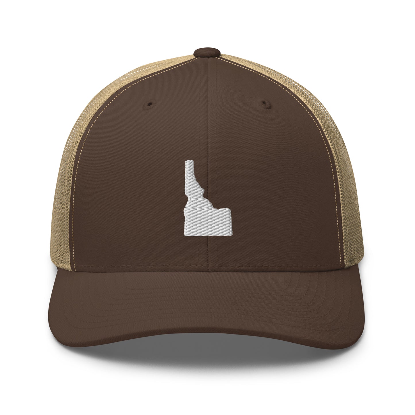Idaho State Silhouette Mid 6 Panel Snapback Trucker Hat