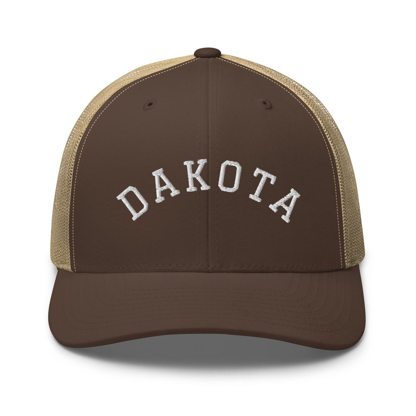 North Dakota Arch Mid 6 Panel Snapback Trucker Hat