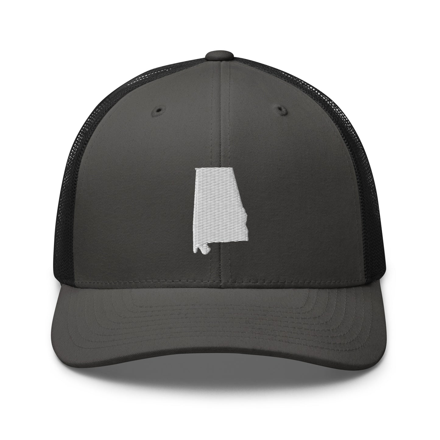 Alabama State Silhouette Mid 6 Panel Snapback Trucker Hat