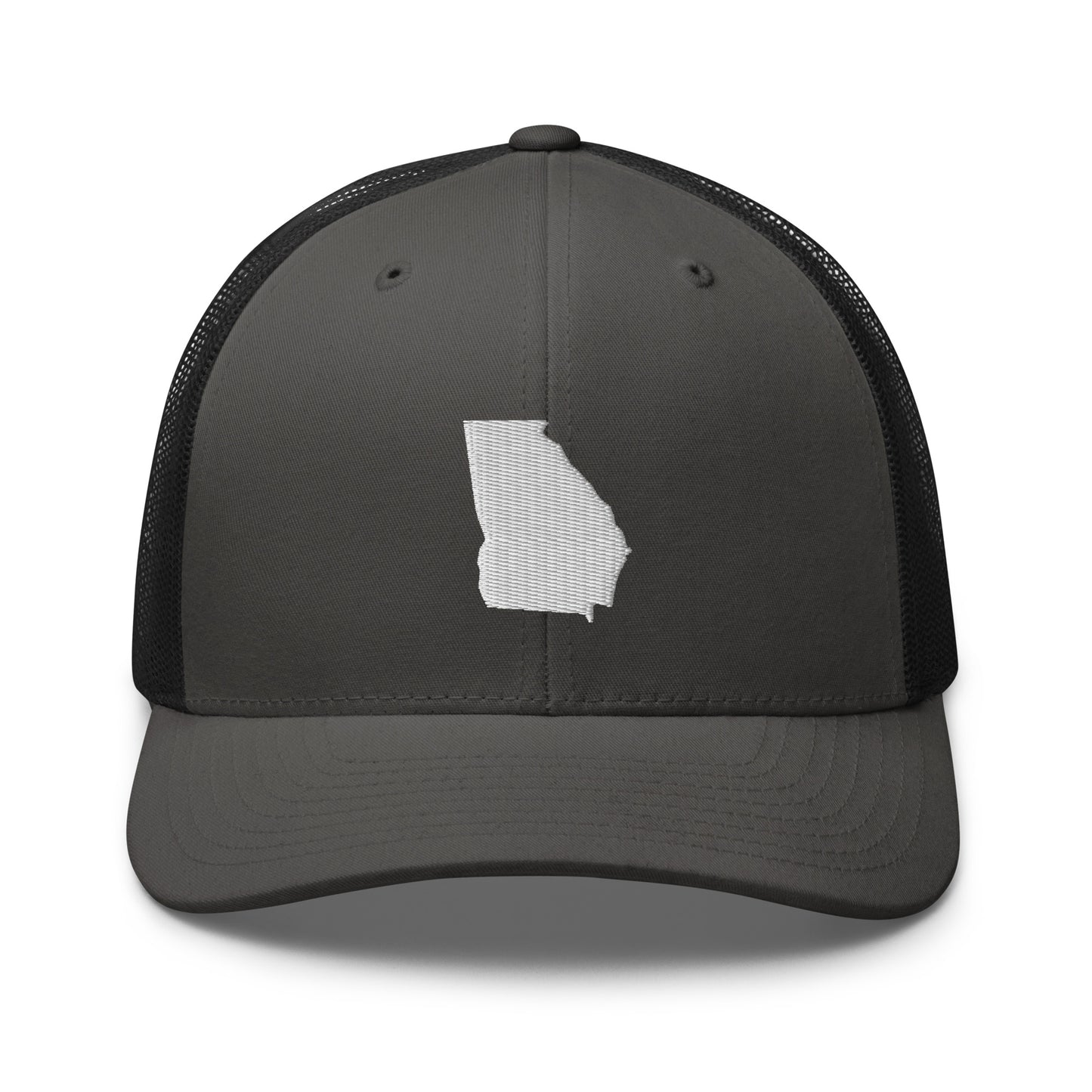 Georgia State Silhouette Mid 6 Panel Snapback Trucker Hat