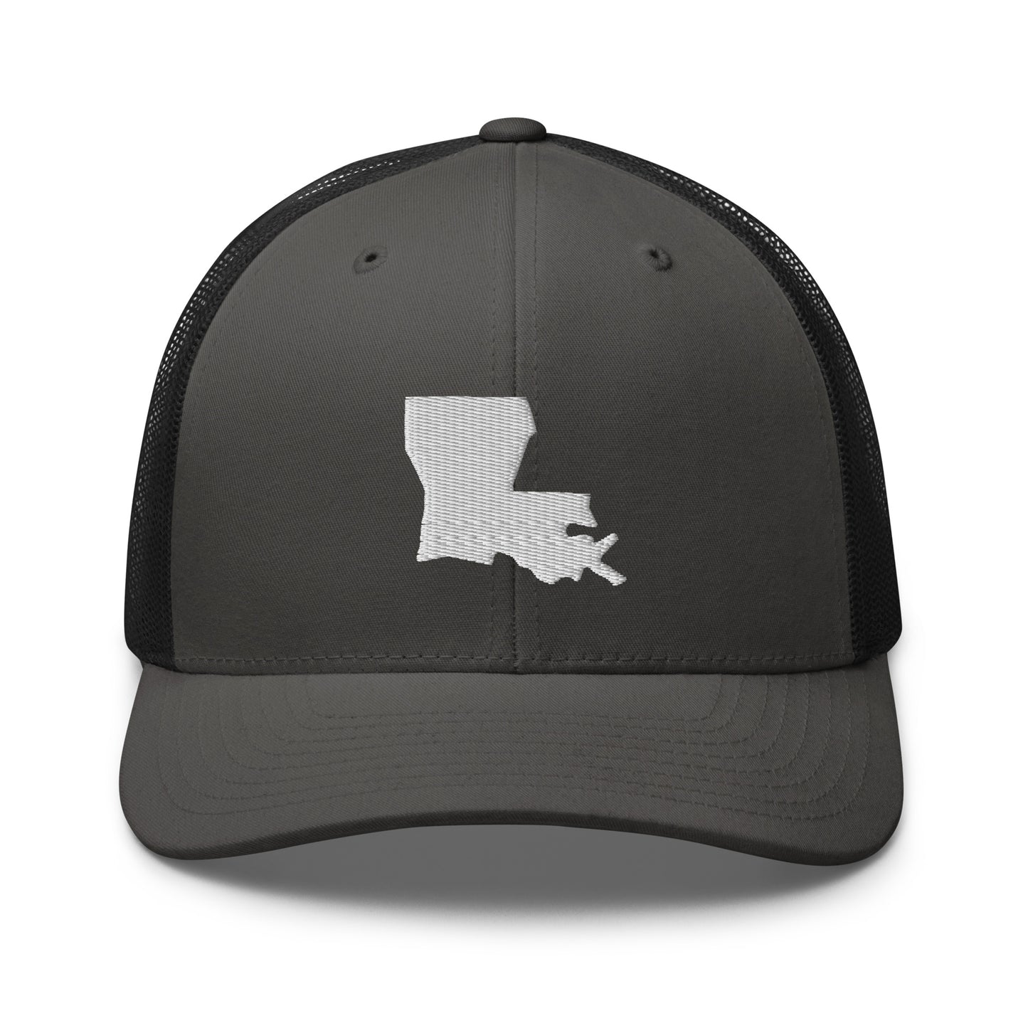 Louisiana State Silhouette Mid 6 Panel Snapback Trucker Hat