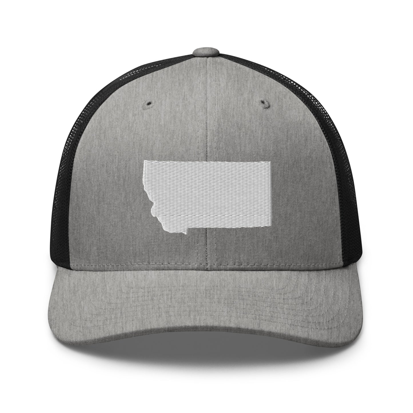 Montana State Silhouette Mid 6 Panel Snapback Trucker Hat
