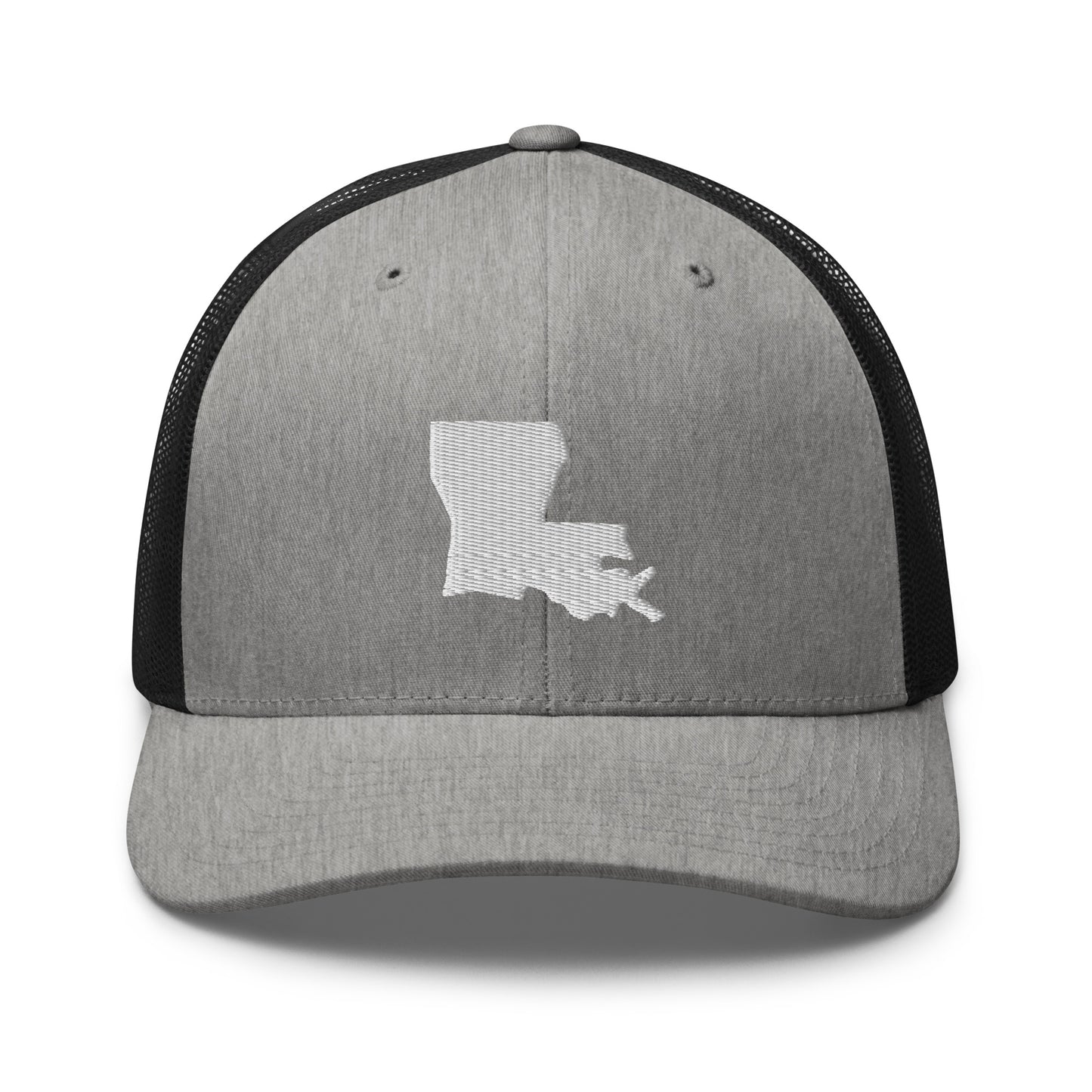 Louisiana State Silhouette Mid 6 Panel Snapback Trucker Hat