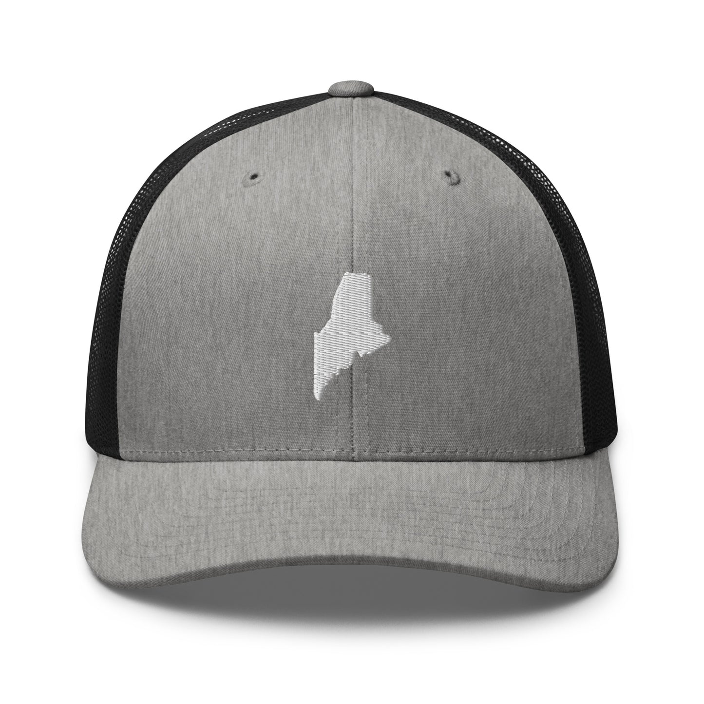 Maine State Silhouette Mid 6 Panel Snapback Trucker Hat