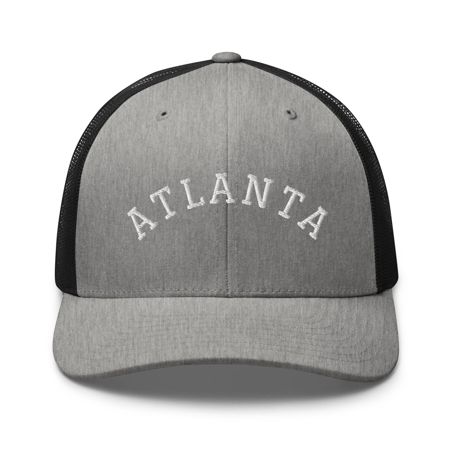 Atlanta Arch Mid 6 Panel Snapback Trucker Hat