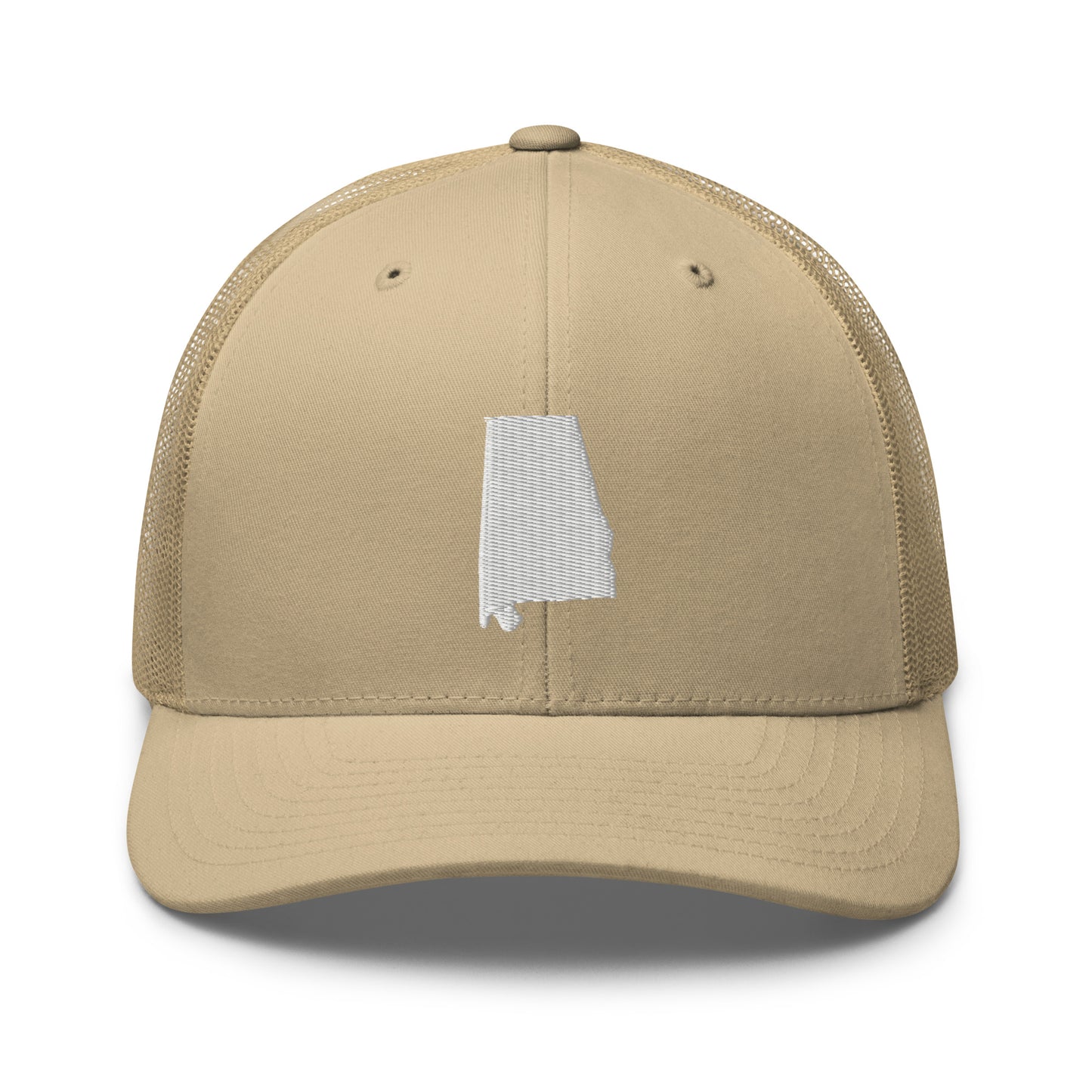Alabama State Silhouette Mid 6 Panel Snapback Trucker Hat