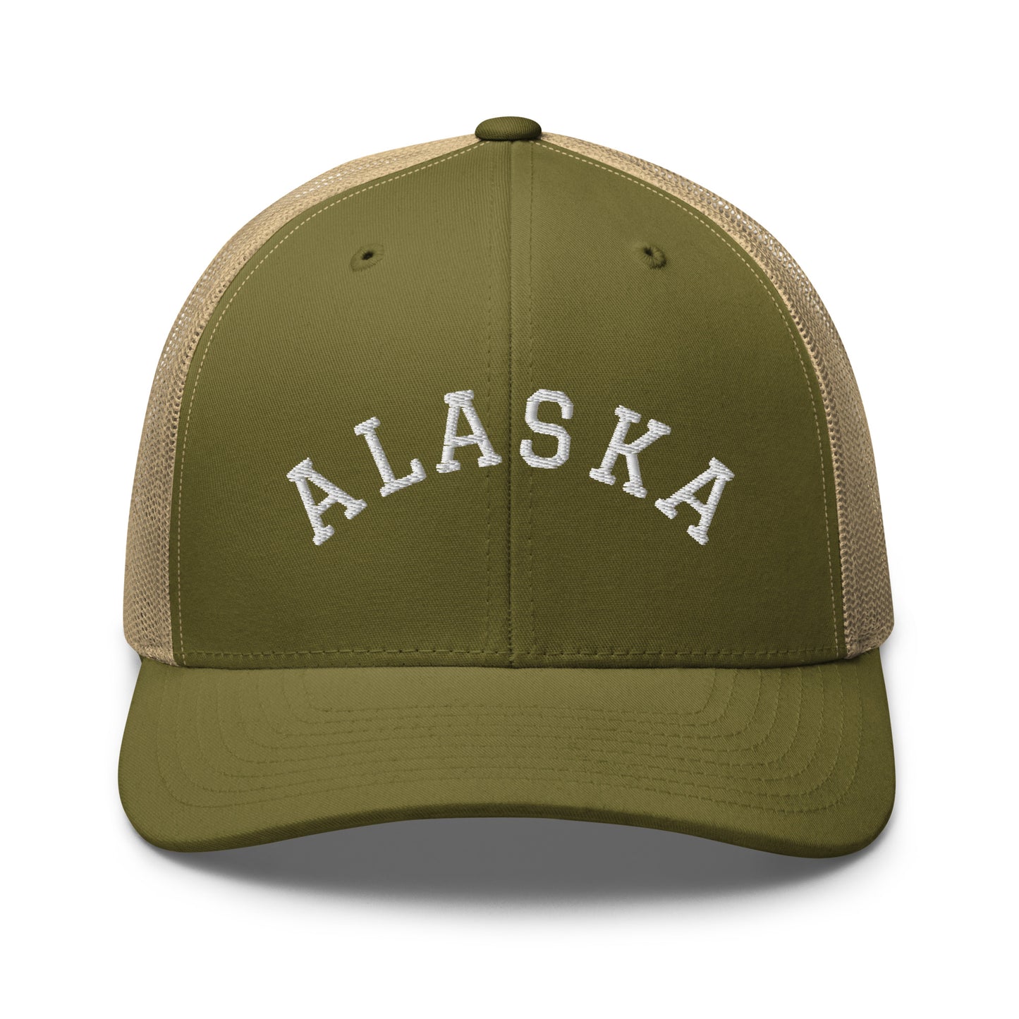 Alaska Arch Mid 6 Panel Snapback Trucker Hat