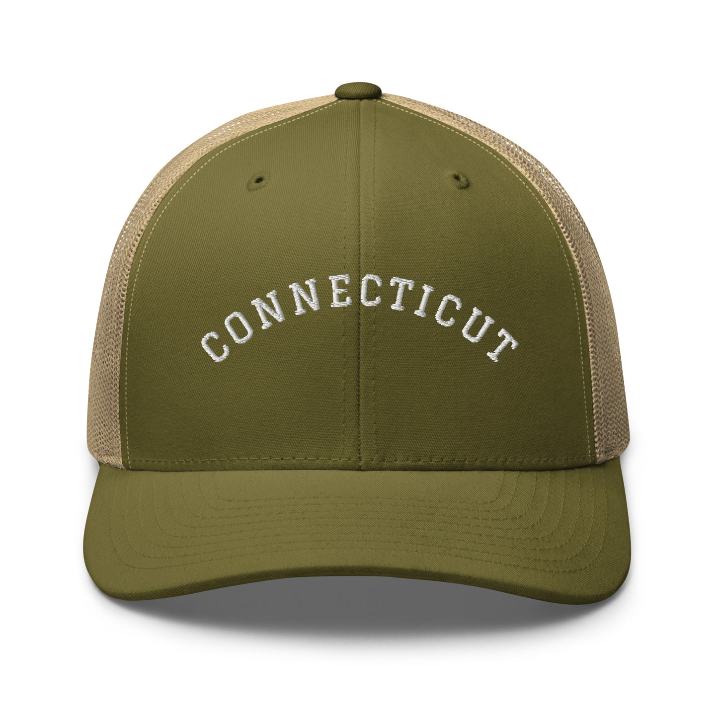 Connecticut Arch Mid 6 Panel Snapback Trucker Hat