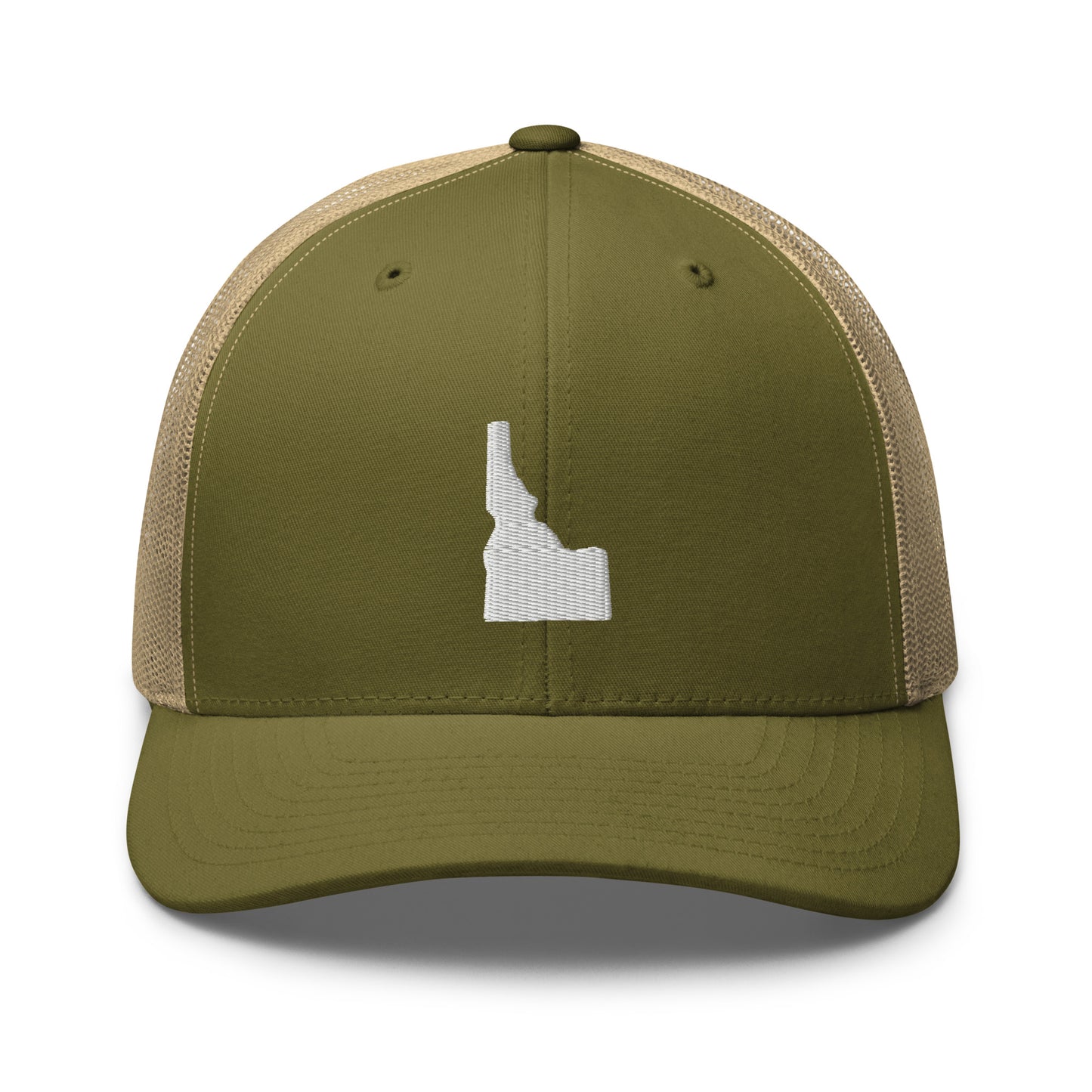 Idaho State Silhouette Mid 6 Panel Snapback Trucker Hat