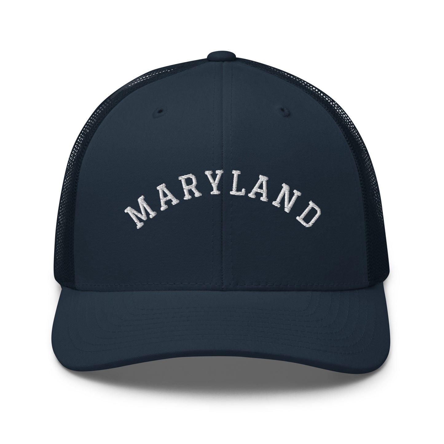 Maryland Arch Mid 6 Panel Snapback Trucker Hat