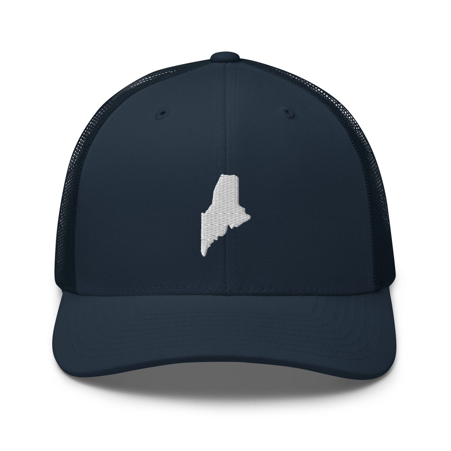 Maine State Silhouette Mid 6 Panel Snapback Trucker Hat