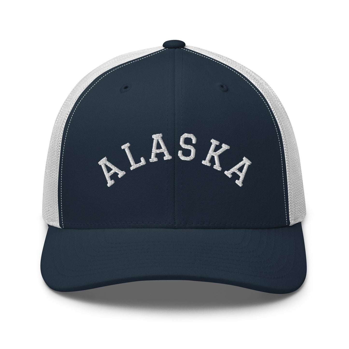 Alaska Arch Mid 6 Panel Snapback Trucker Hat