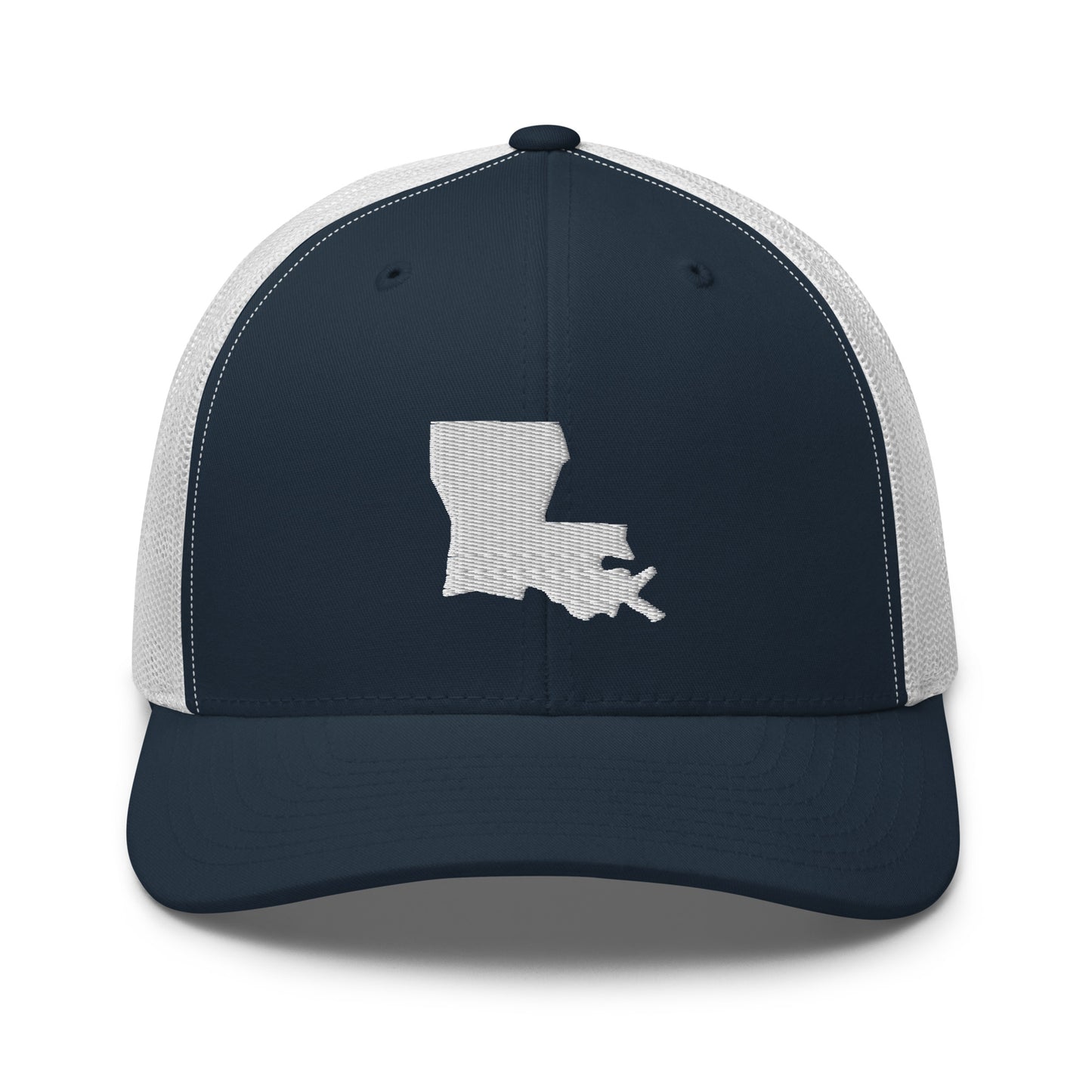 Louisiana State Silhouette Mid 6 Panel Snapback Trucker Hat