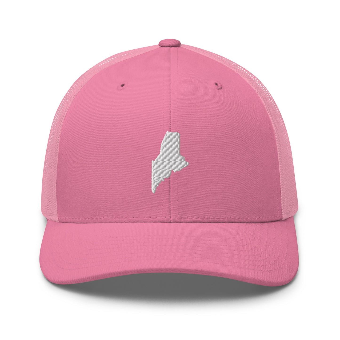 Maine State Silhouette Mid 6 Panel Snapback Trucker Hat