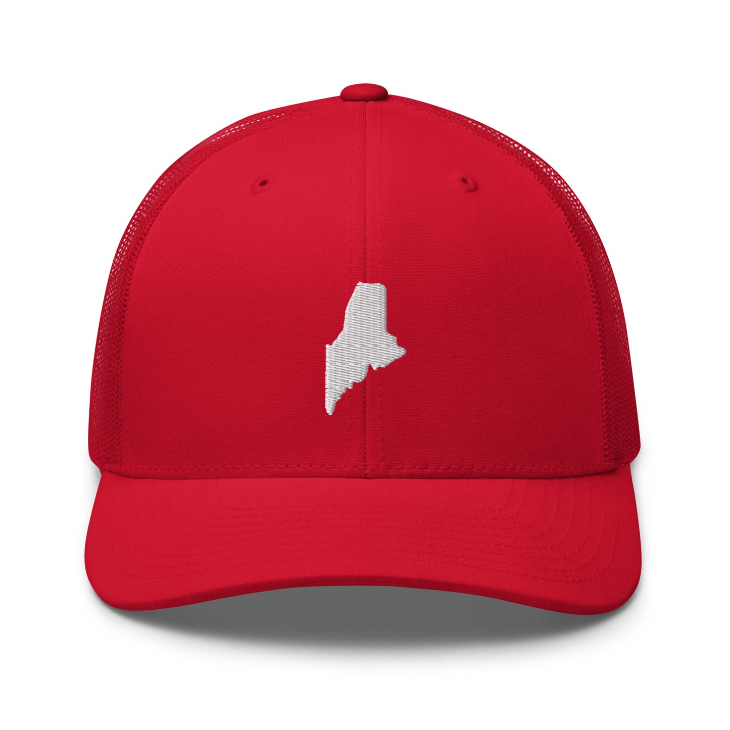 Maine State Silhouette Mid 6 Panel Snapback Trucker Hat