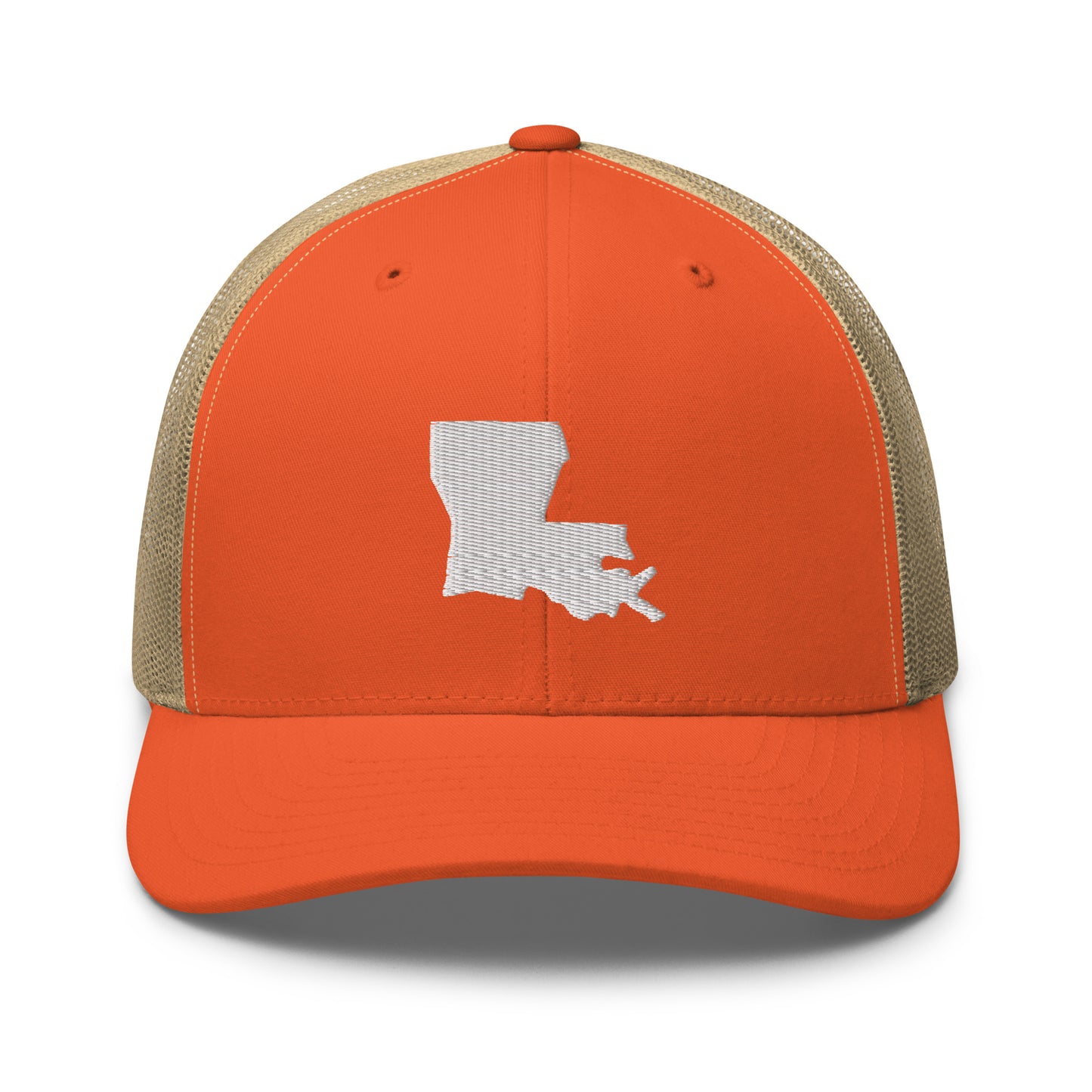 Louisiana State Silhouette Mid 6 Panel Snapback Trucker Hat