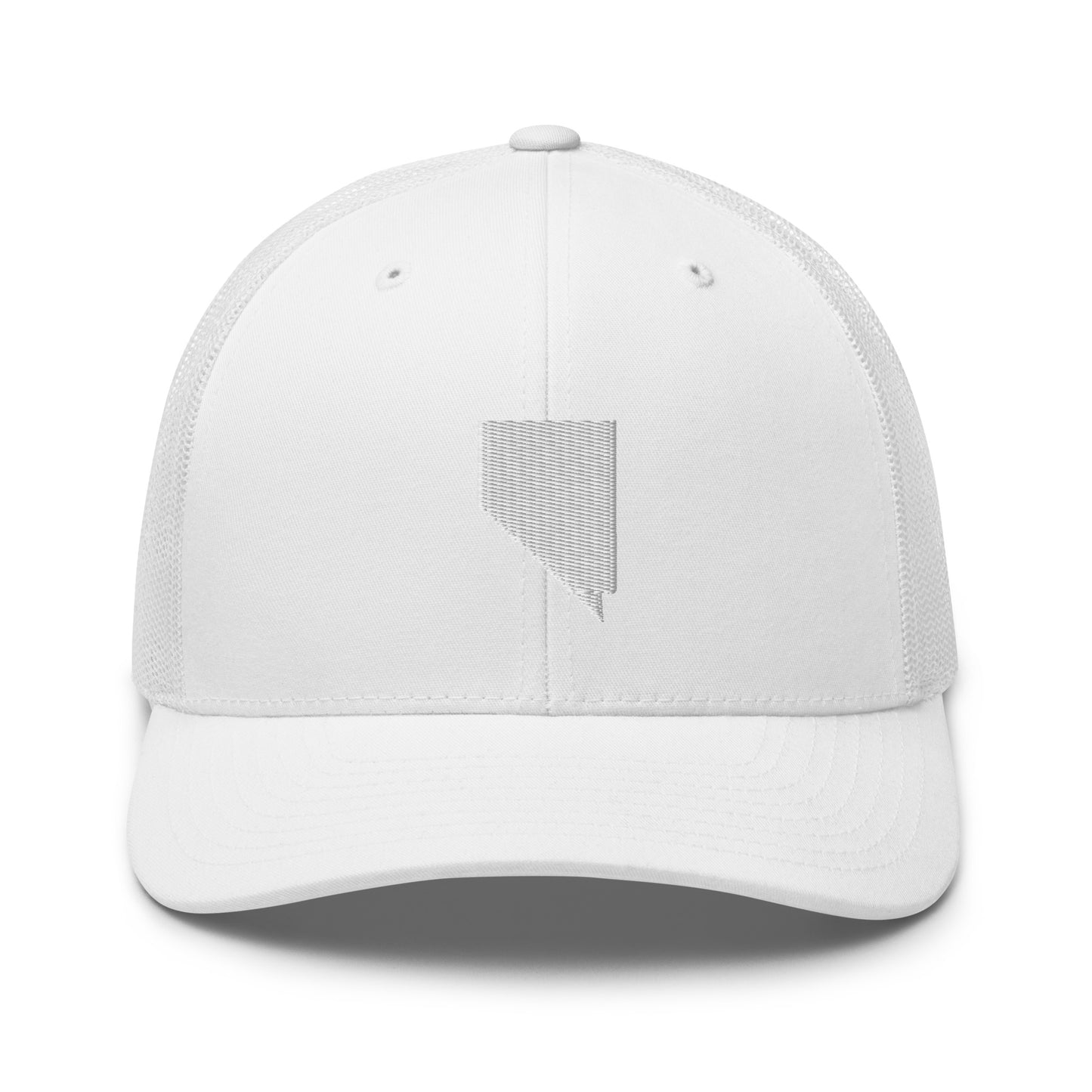 Nevada State Silhouette Mid 6 Panel Snapback Trucker Hat