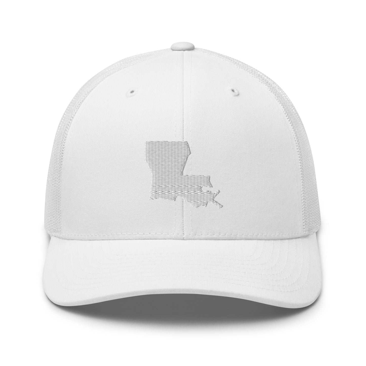 Louisiana State Silhouette Mid 6 Panel Snapback Trucker Hat