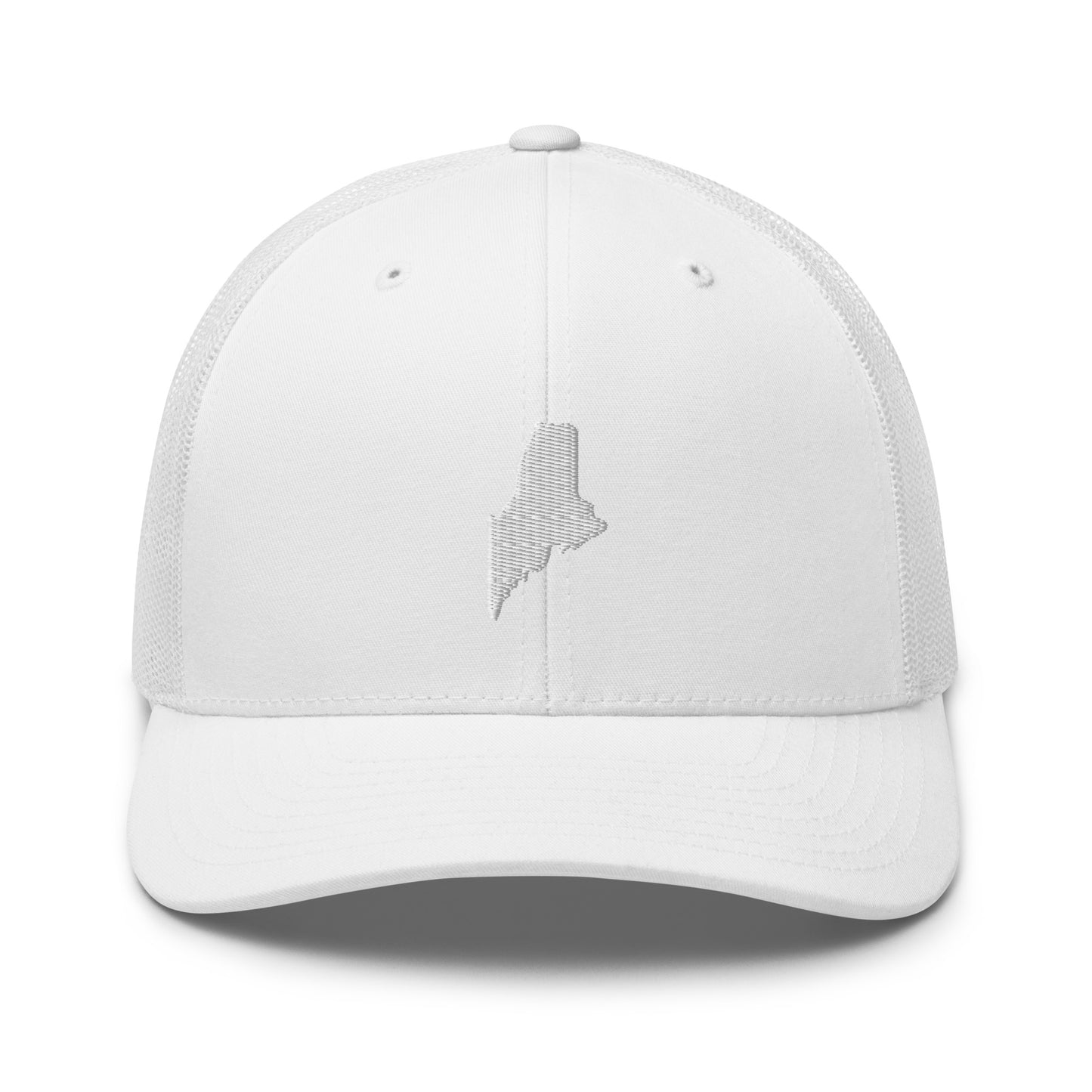 Maine State Silhouette Mid 6 Panel Snapback Trucker Hat